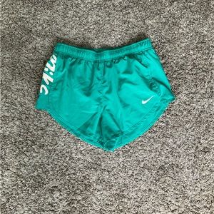 Teal and pink nike running shorts size medium